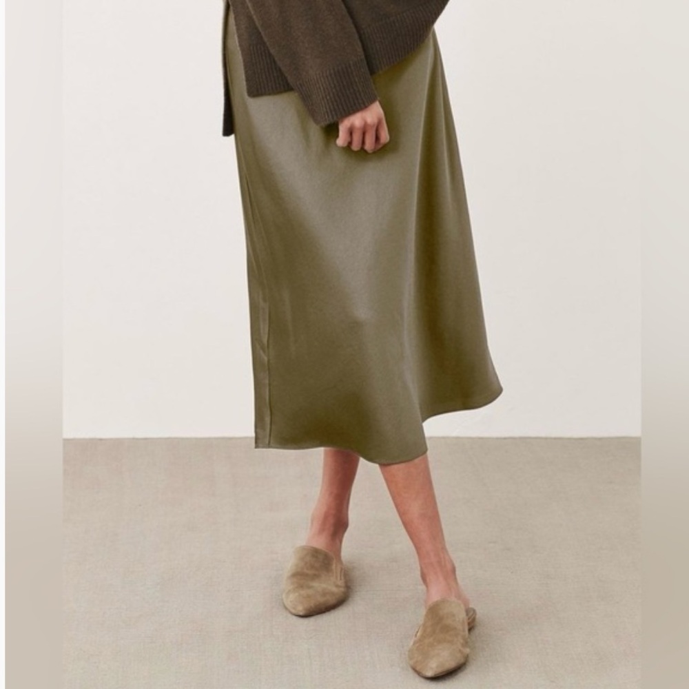 Jenni Kayne Slip skirt Olive size Small